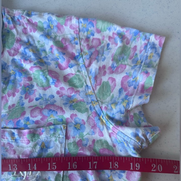 Lauren Ralph Lauren Womens Top Floral Pajama Size M - Picture 9 of 9